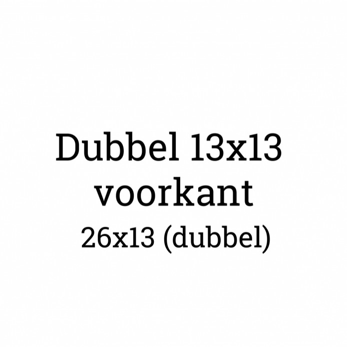 26x13 (Dubbel)