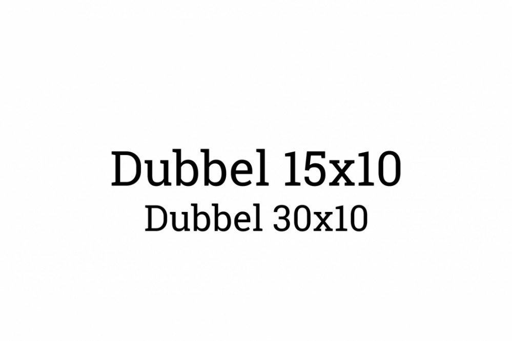 30x10 (Dubbel)