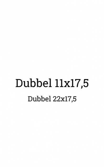 22x17,5 (Dubbel)