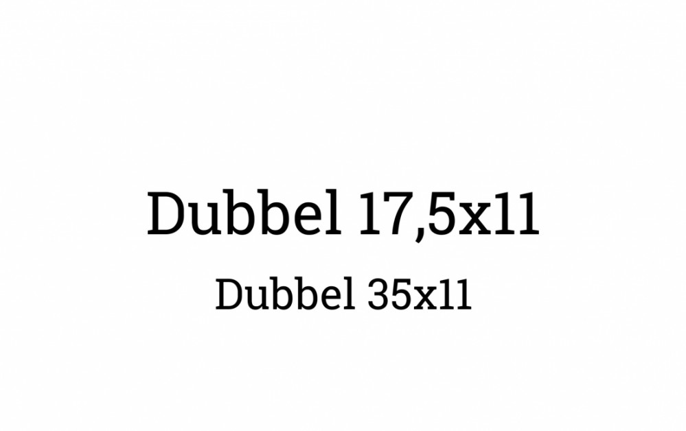 35x11 (Dubbel)