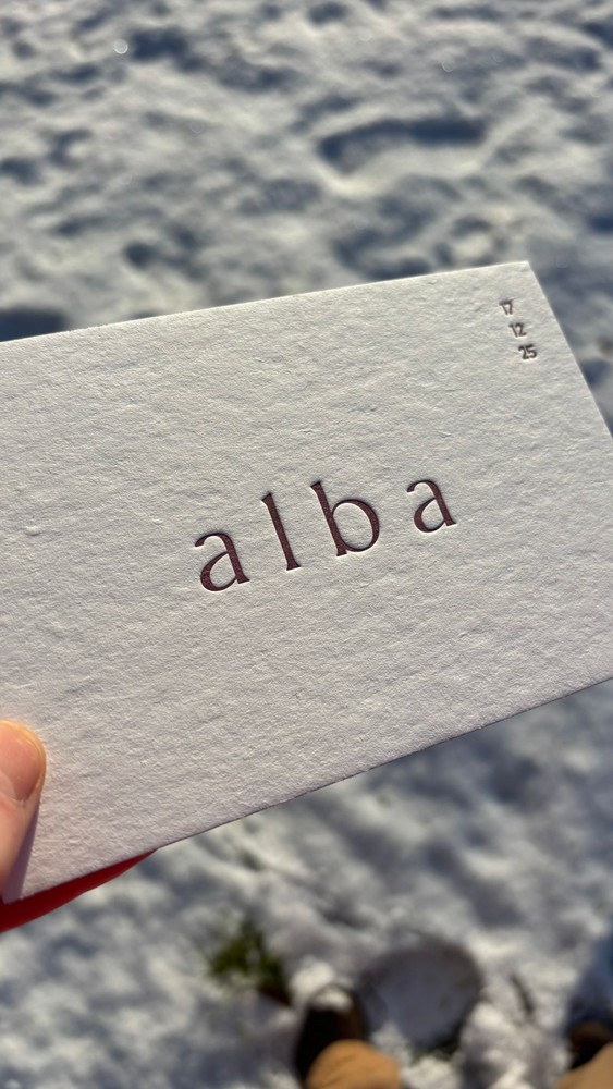 Geboortekaartje unisex minimalistisch letterpress • TOOTS