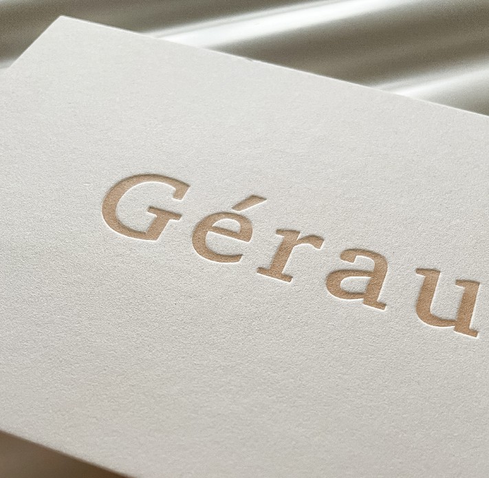 Geboortekaartje unisex minimalistisch letterpress • Philippa