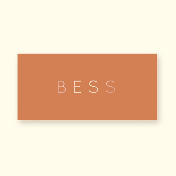 Geboortekaartje tijdloos met naam • US formaat • BESS