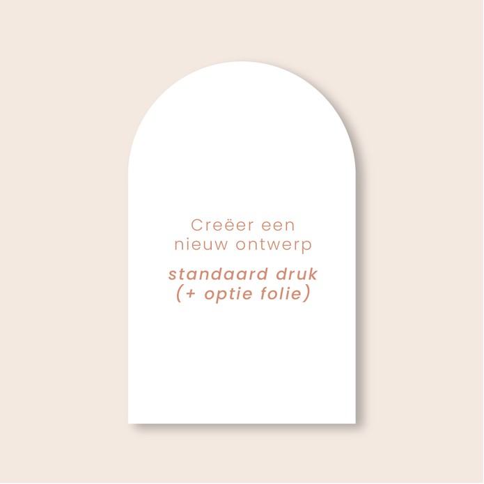 Geboortekaartje zelf maken • Grote postkaart staand • speciale vorm