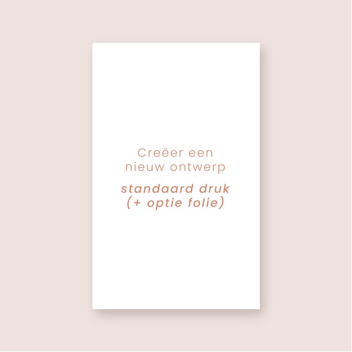 Geboortekaartje zelf maken • Grote postkaart staand