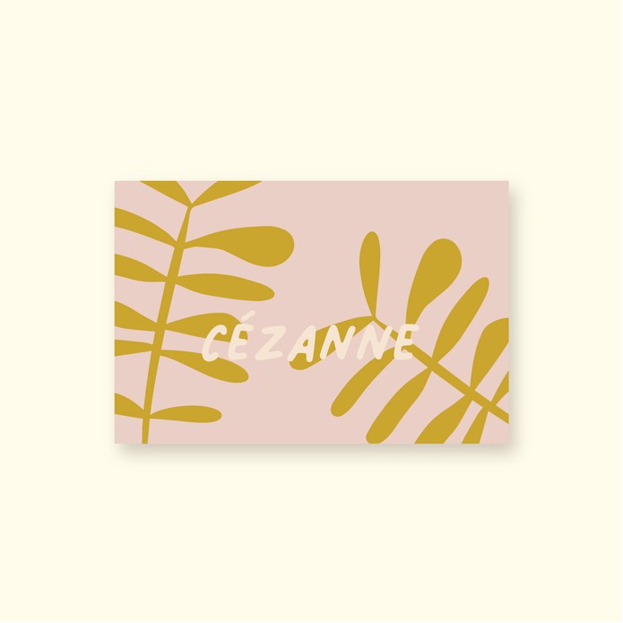 Geboortekaartje plantjes meisje • A6 postkaart • CEZANNE