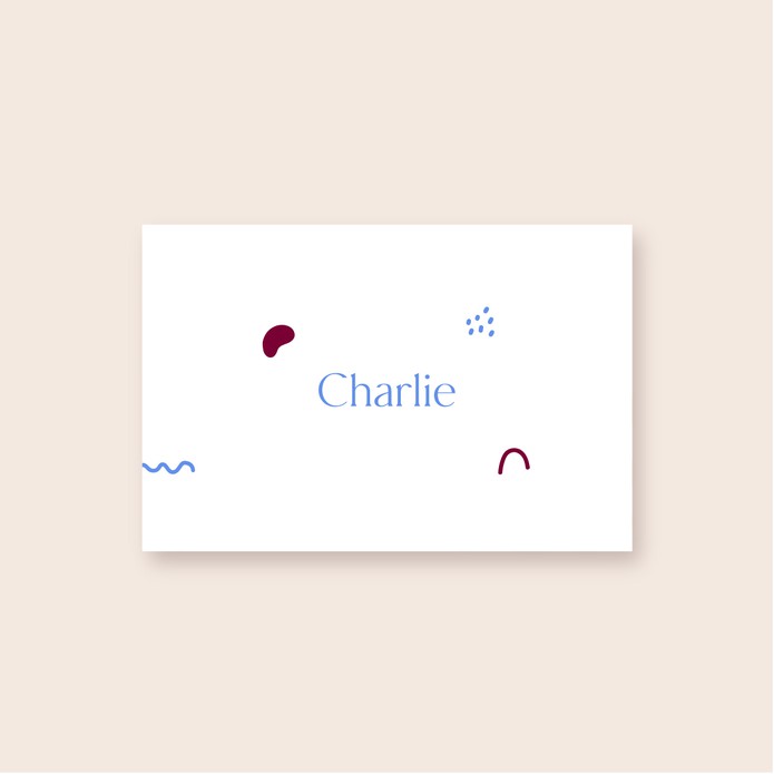 Geboortekaartje minimalistisch letterpress hartje • CHARLIE