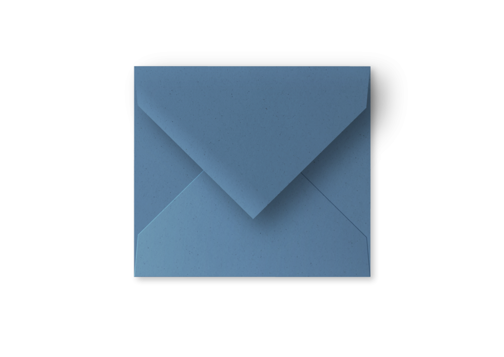 Eco blauw Vals vierkant