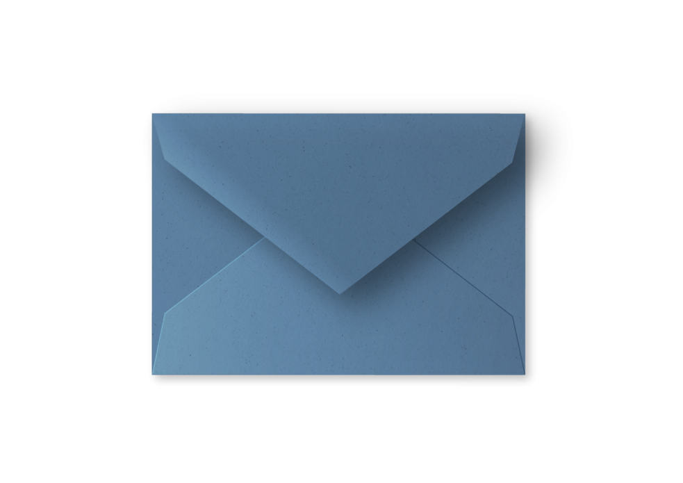 Eco blauw A6 postkaart