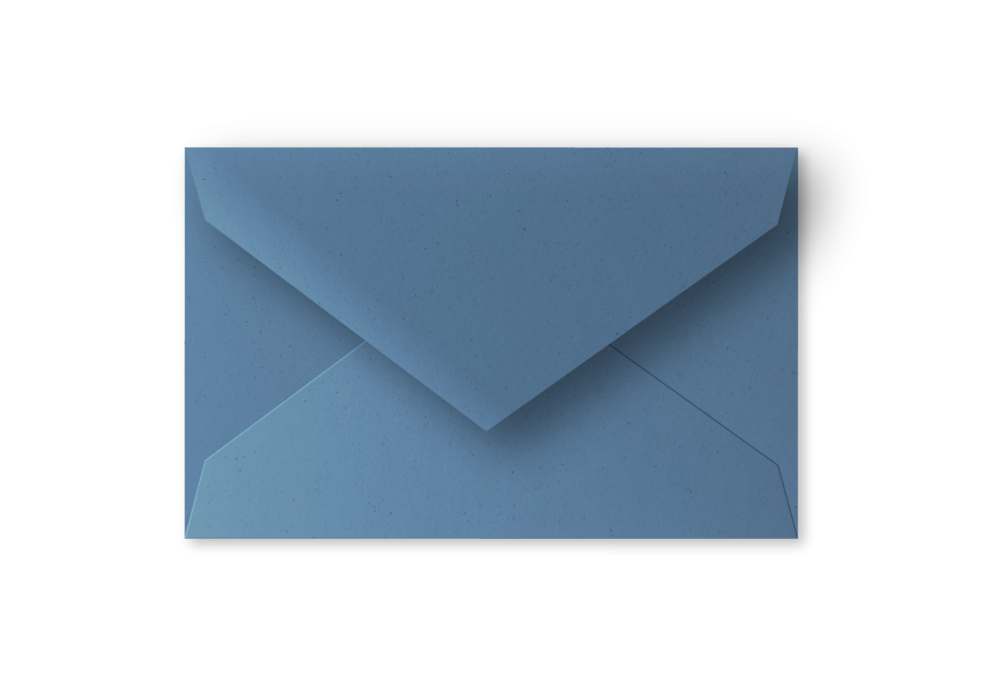 Eco blauw - grote postkaart