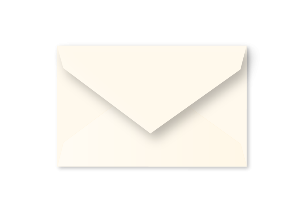 Gebroken wit - grote postkaart