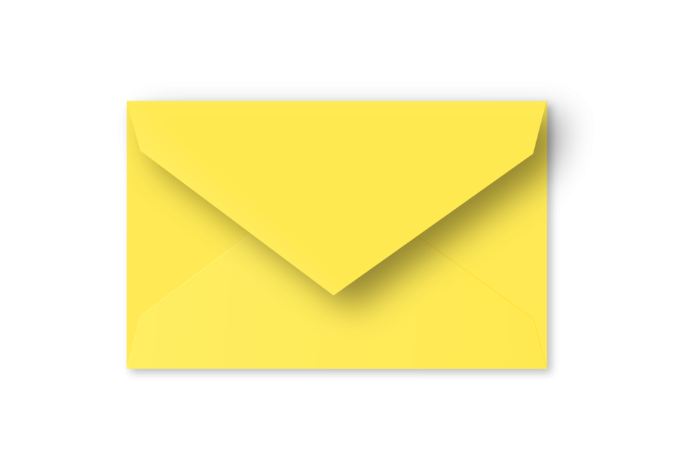 Geel - grote postkaart