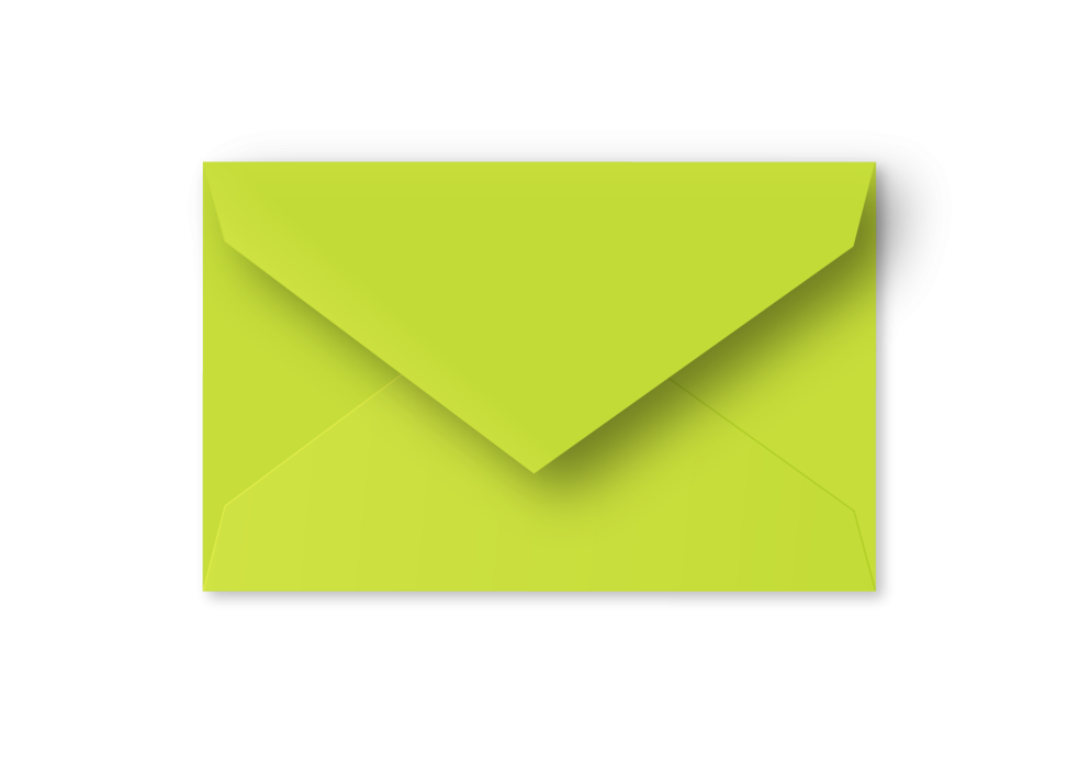 Limoengroen • grote postkaart