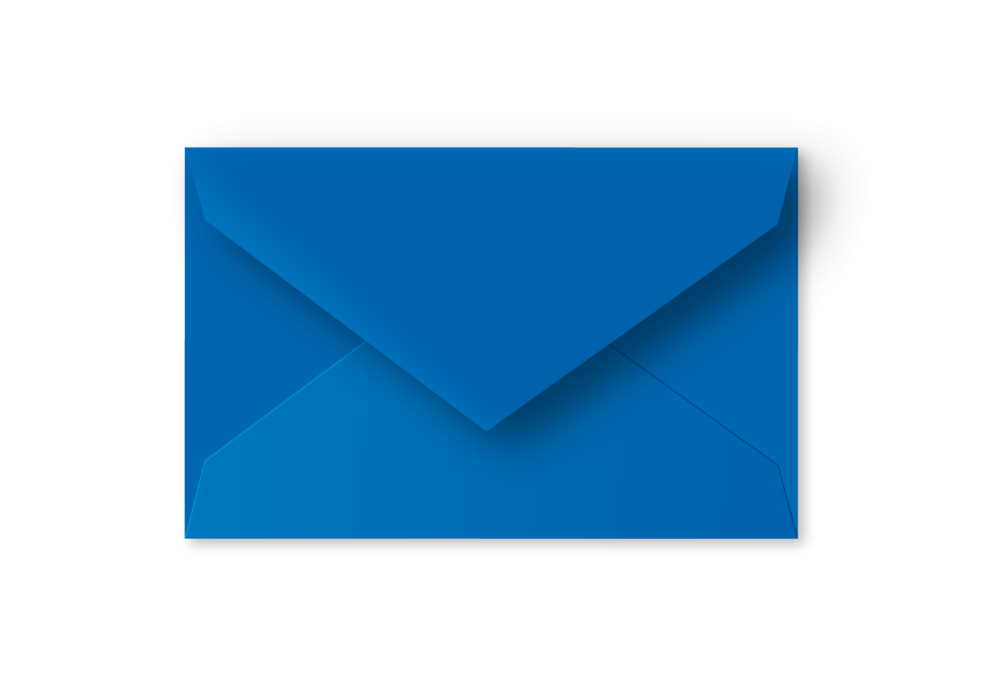 Oceaanblauw • grote postkaart