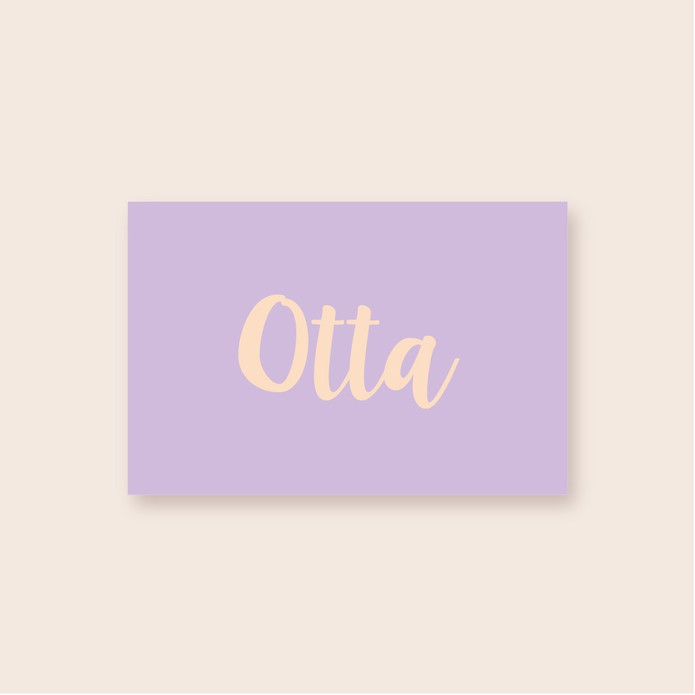 Geboortekaartje unisex kleurrijk minimalistisch met naam • A6 postkaart • OTTA