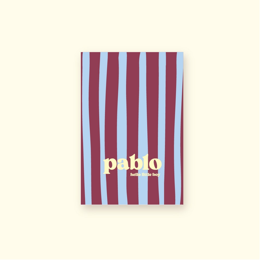 Geboortekaartje strepen • PABLO