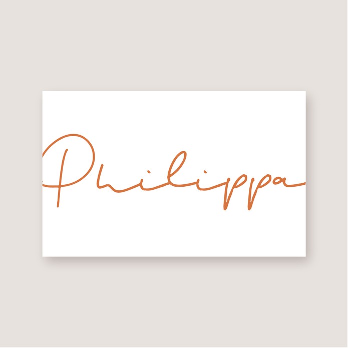Geboortekaartje unisex minimalistisch letterpress • Philippa