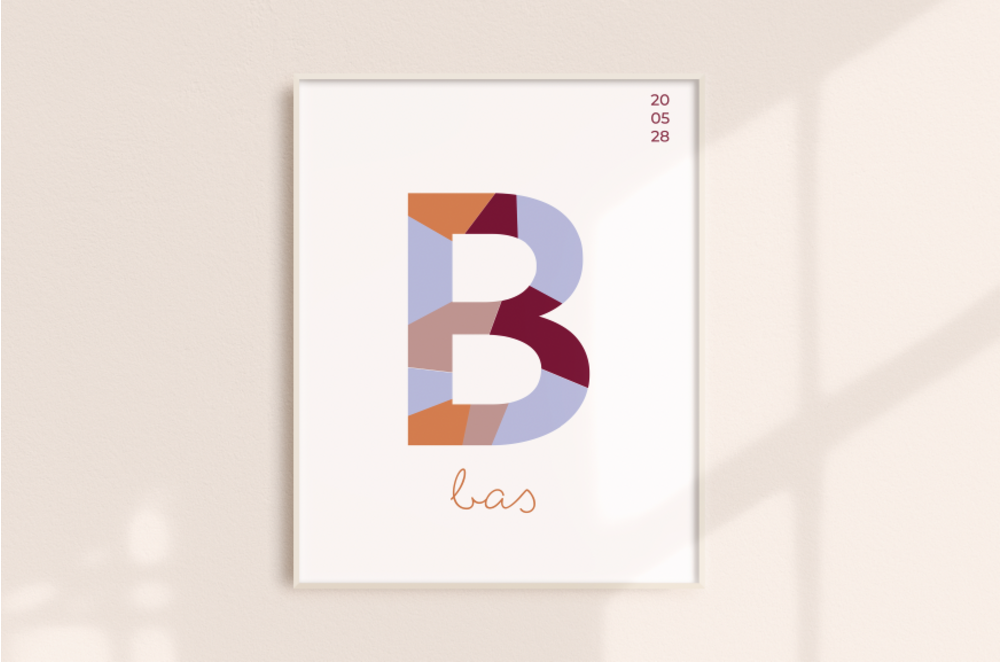 Poster met naam • A3 • 30x40cm