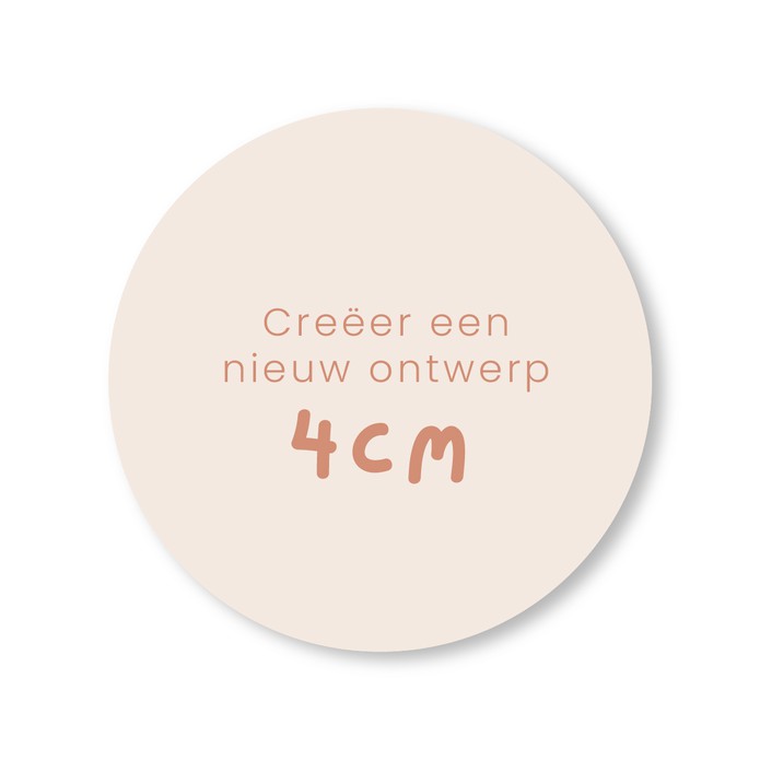 RONDE STICKER 4cm • per vel van 24 stickers