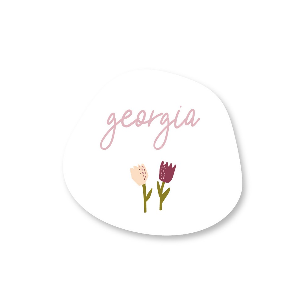 GEORGIA • vormsticker • 3cm • per vel van 48 stickers