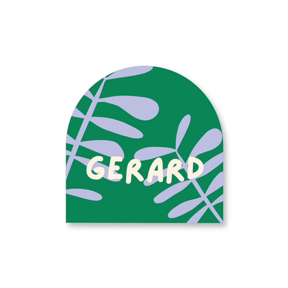GERARD • naamsticker • vorm 3cm • per vel van 40 stickers