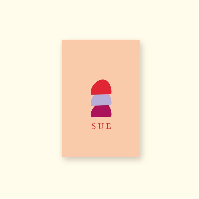 Geboortekaartje meisje/jongen organische boog • SUE