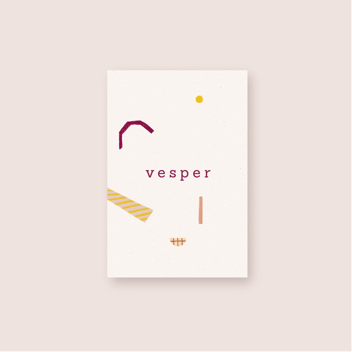 Geboortekaartje kleurrijk minimalistisch streepjes • VESPER